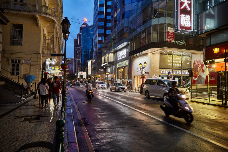 繁華都市夜景街景