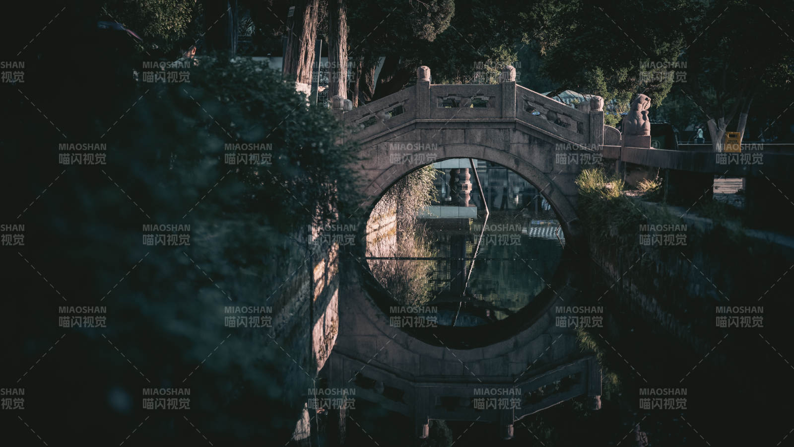 古橋圓洞映綠蔭