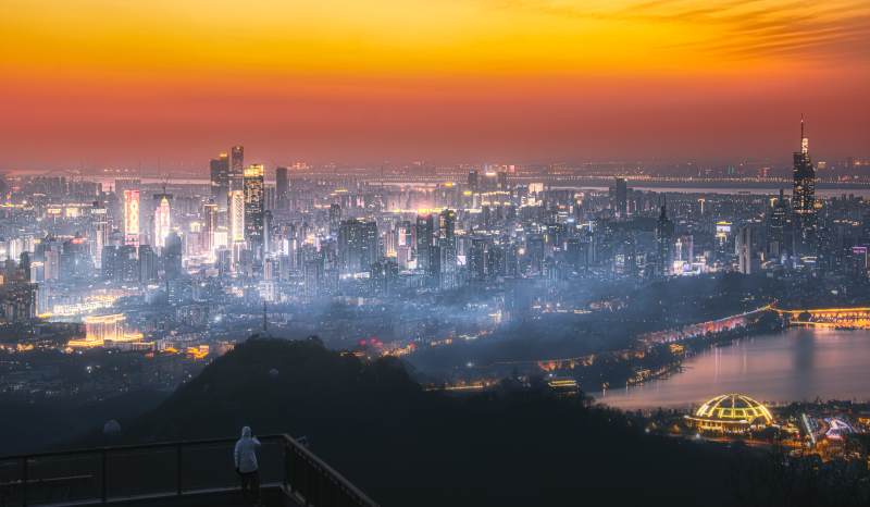 城市夜景 燈火輝煌