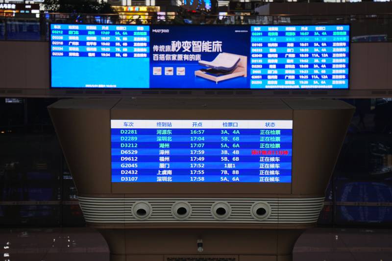 火車站列車信息顯示屏