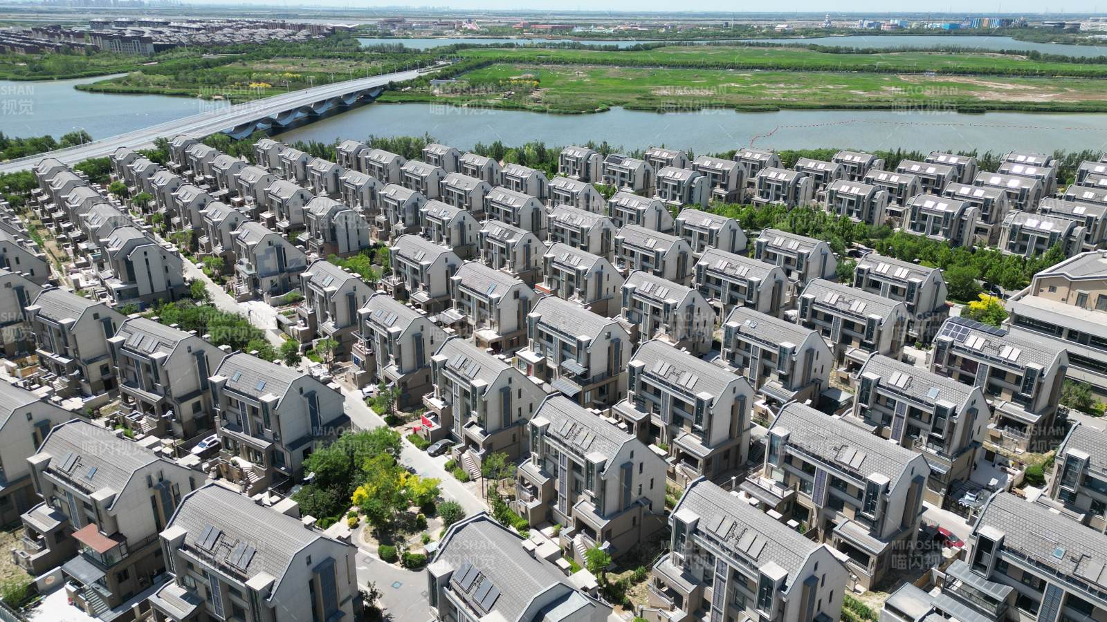 現代住宅區俯瞰圖