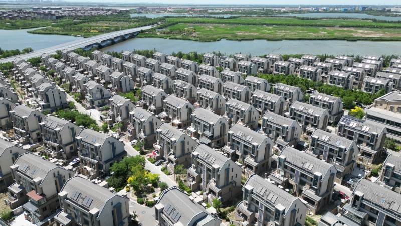 現(xiàn)代住宅區(qū)俯瞰圖
