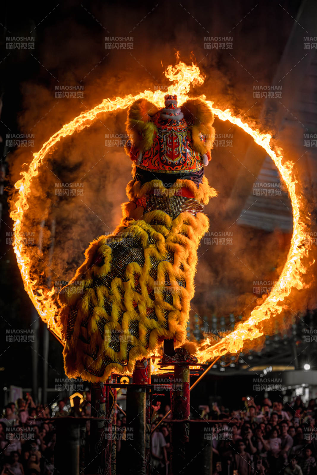火舞龍獅 夜空綻放
