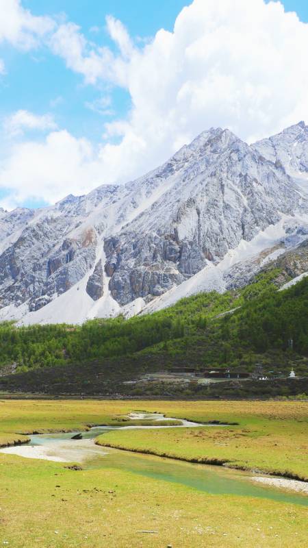［稻城亞丁］雪山綠谷 溪流蜿蜒