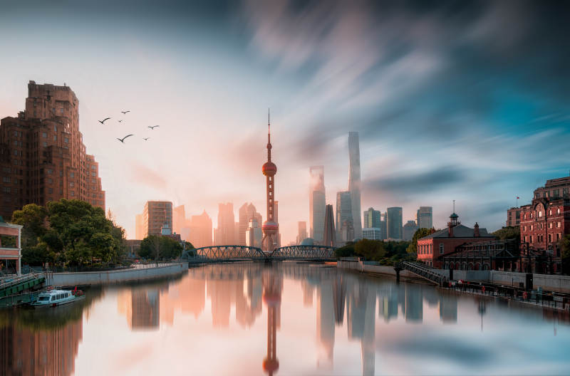 上海外灘晨曦美景