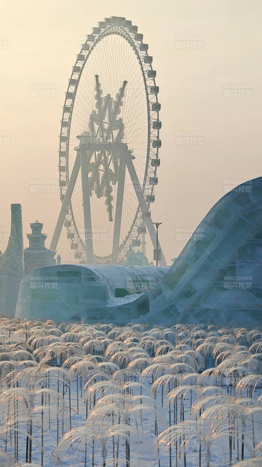 冰雪世界摩天輪奇景