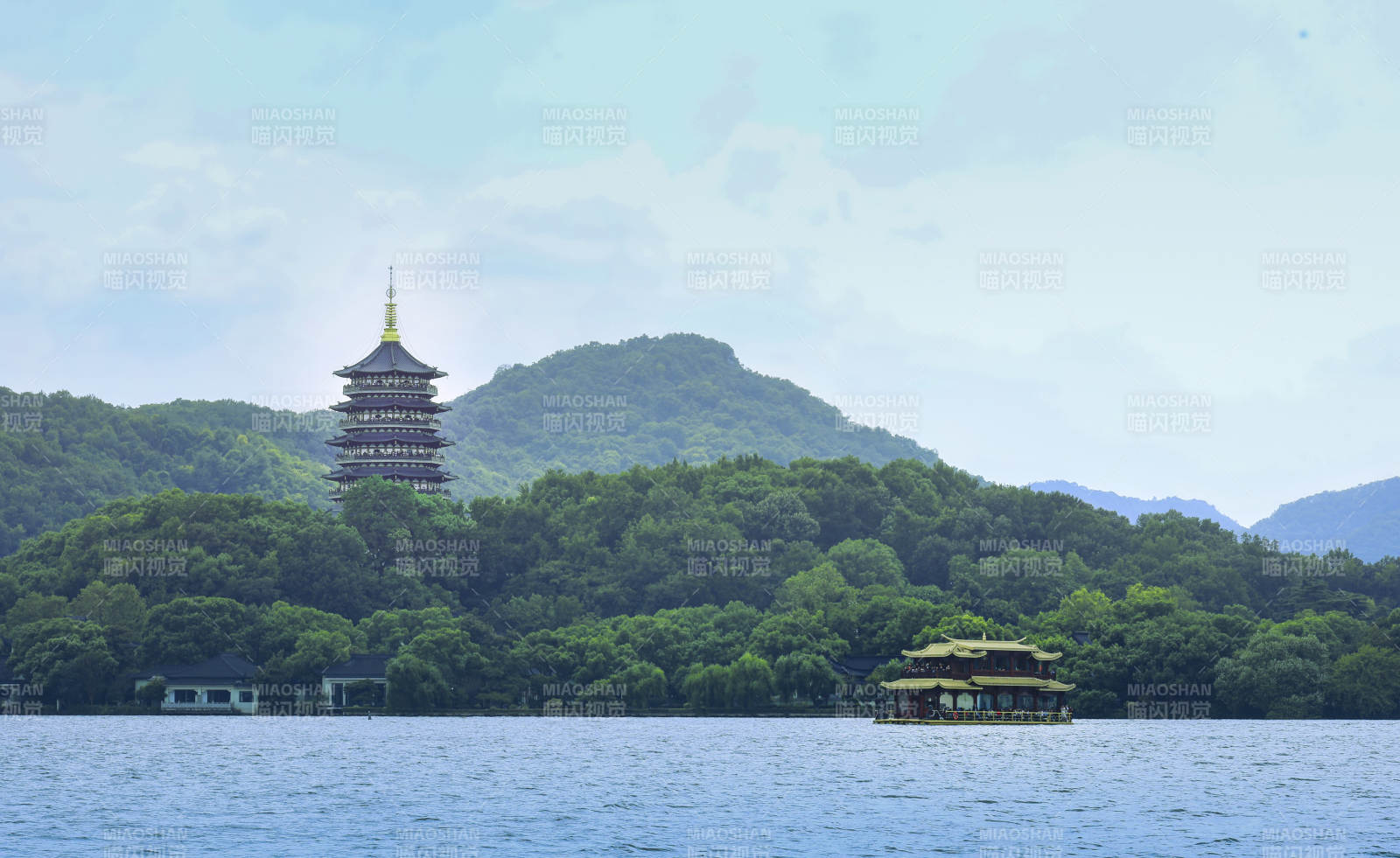 西湖雷峰塔風光