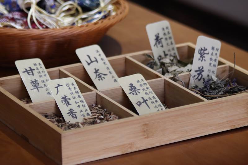 中式草藥盒展示