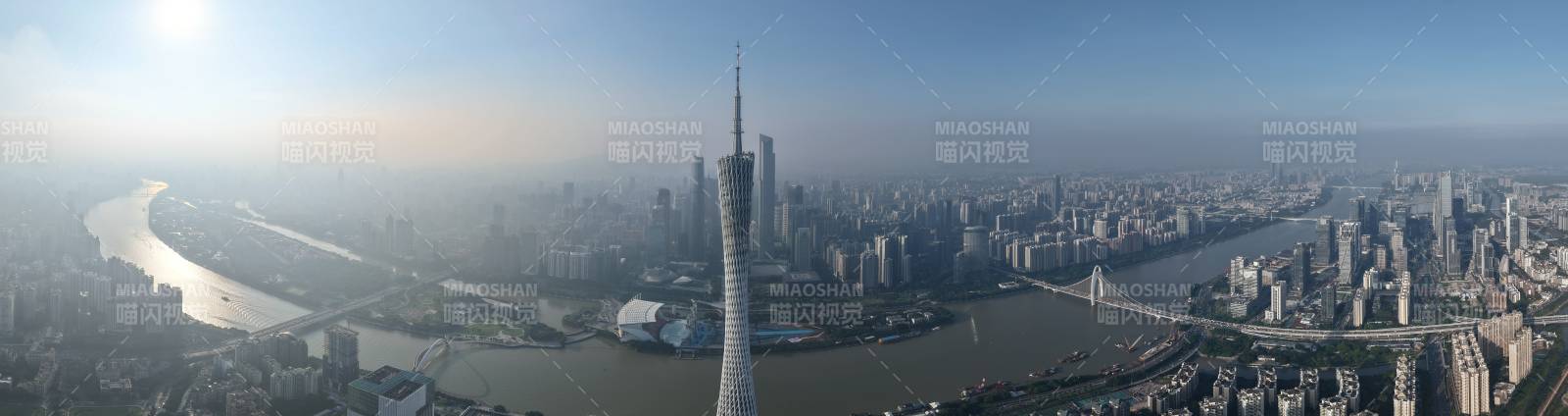 廣州塔與珠江全景圖