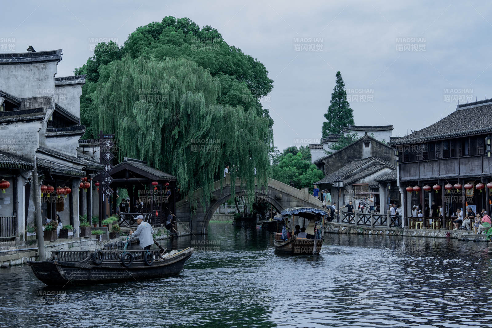 江南水鄉 古橋柳影（南潯古鎮）