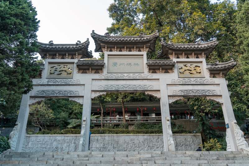 古建筑牌坊入口风景