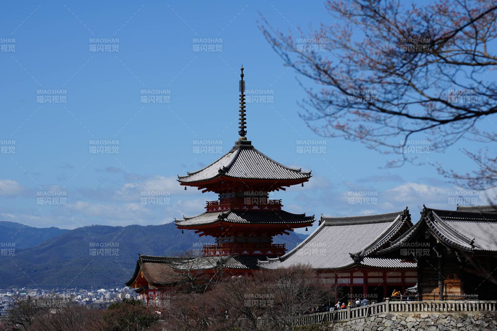 京都清水寺塔樓風景