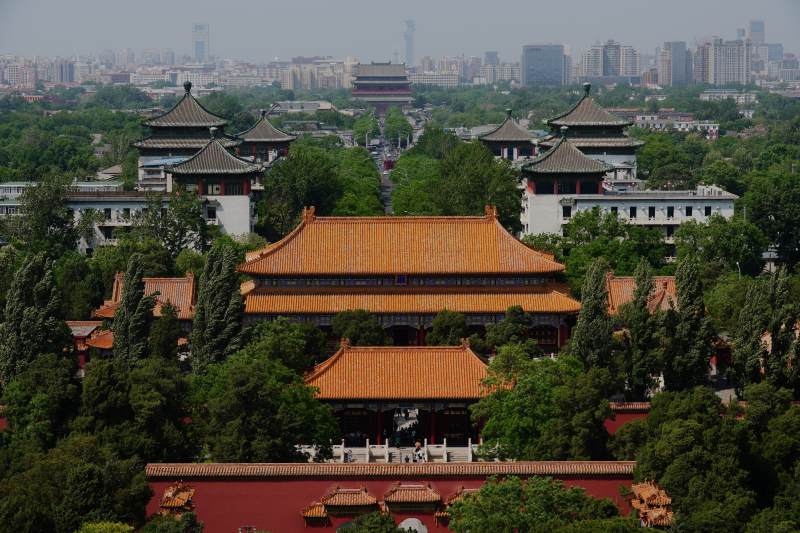 故宫角楼与城市景观