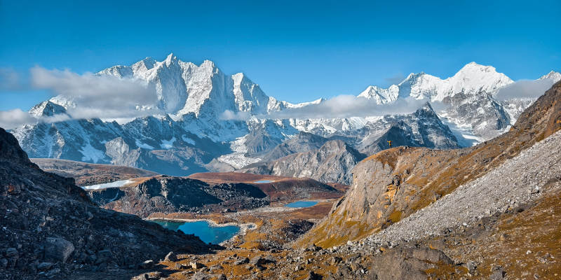 雪山湖泊 壯麗風光