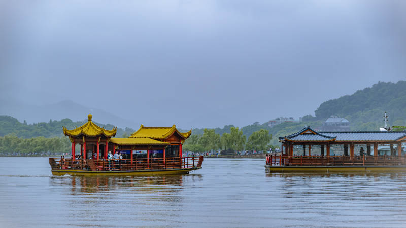 西湖游船 古典風(fēng)情