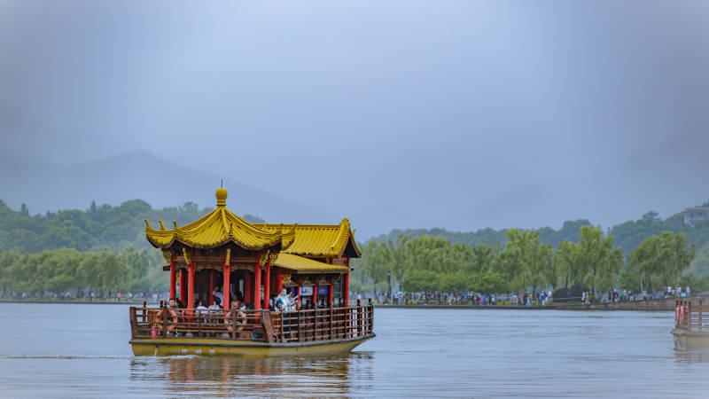 西湖游船 古典風(fēng)情