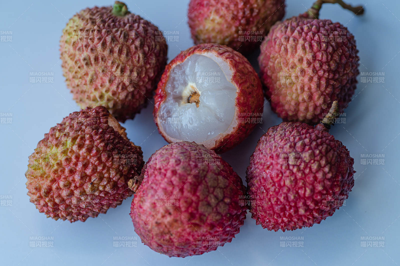 新鮮荔枝特寫(xiě)圖