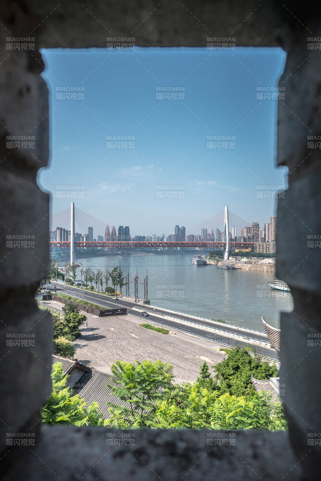 古城墻外的城市風光