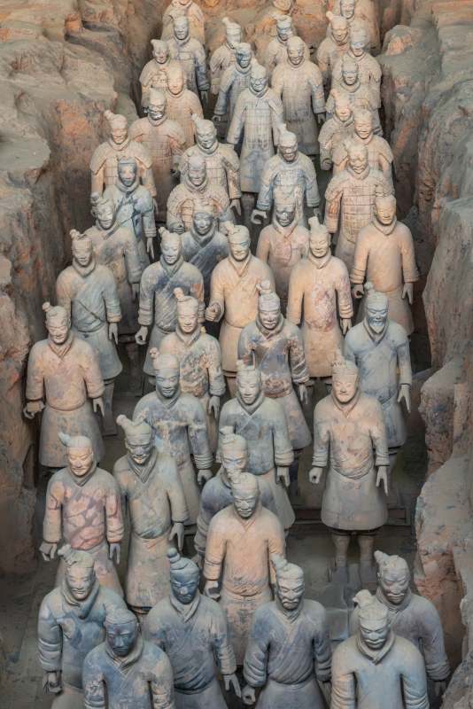 兵馬俑群像展示