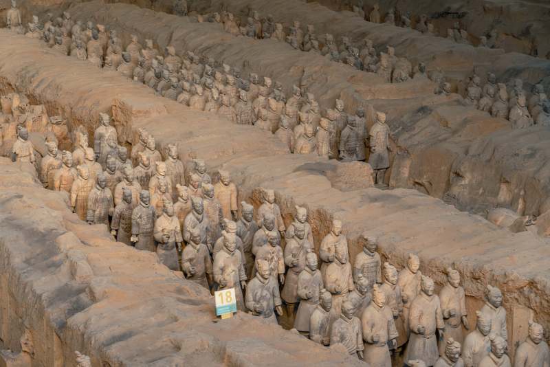 兵馬俑坑全景展示