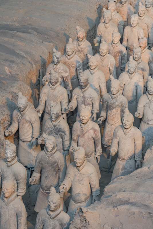 兵馬俑群像展示