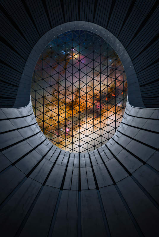 北京大兴机场穹顶 科技与宇宙的交汇
