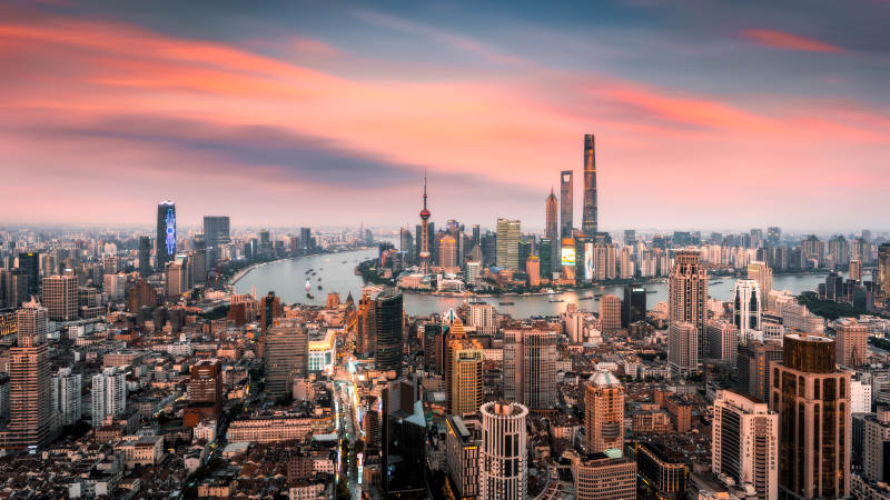 上海城市天際線美景