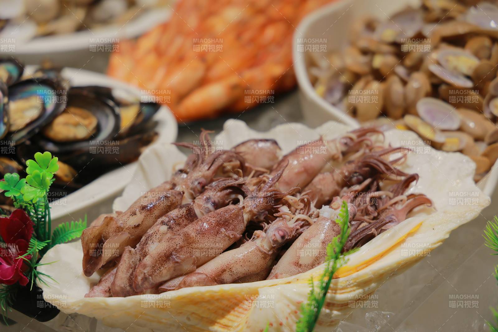 海鮮盛宴 魷魚 蛤蜊與扇貝
