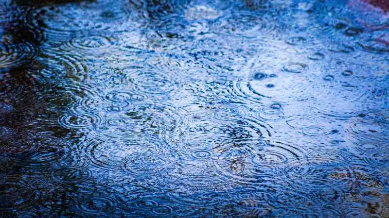 雨滴漣漪 水面波紋