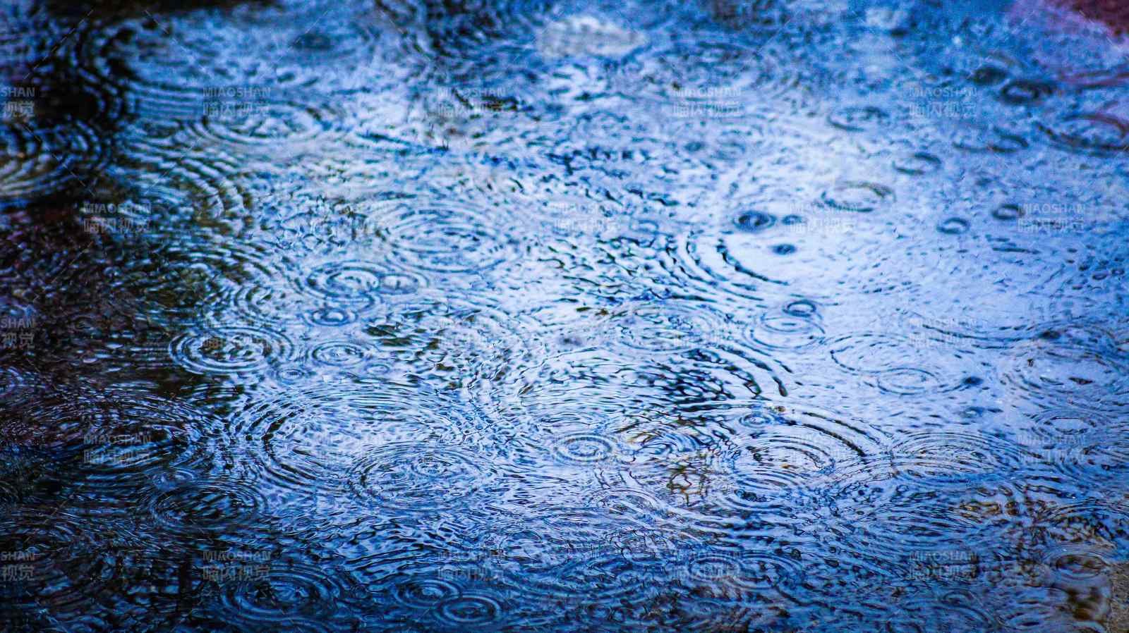 雨滴漣漪 水面波紋