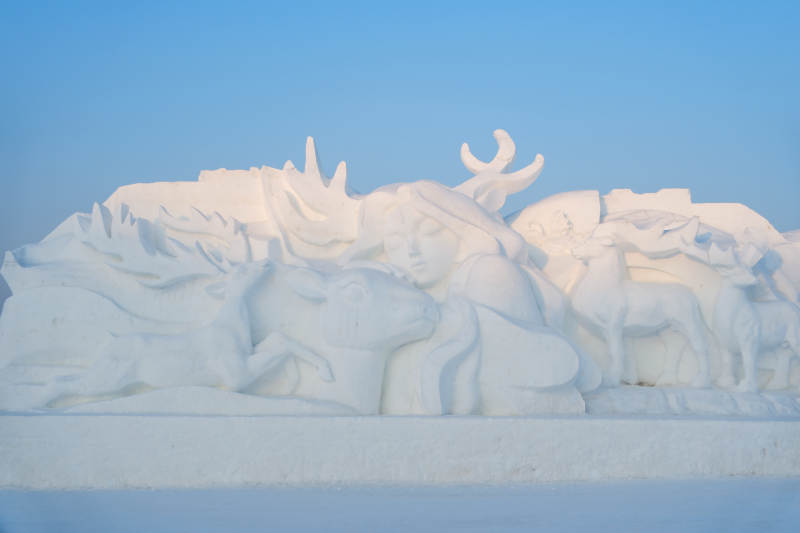 凈月潭雪雕藝術 動物世界