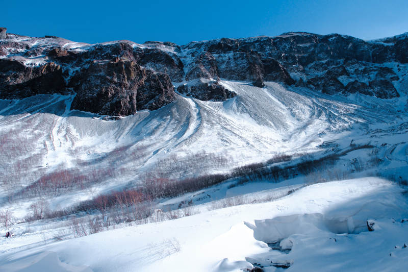 長白山雪山雪景 冬日風光
