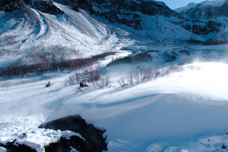 長白山雪山雪地越野探險