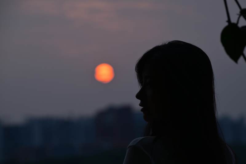 夕陽下的沉思