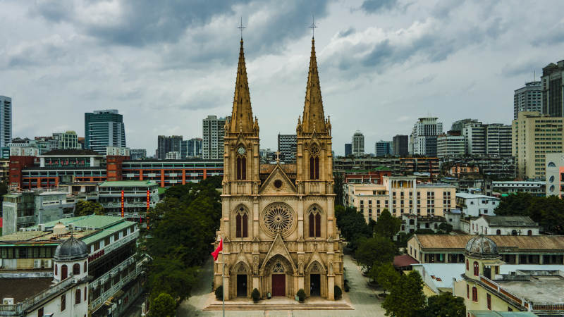 廣州圣心大教堂全景