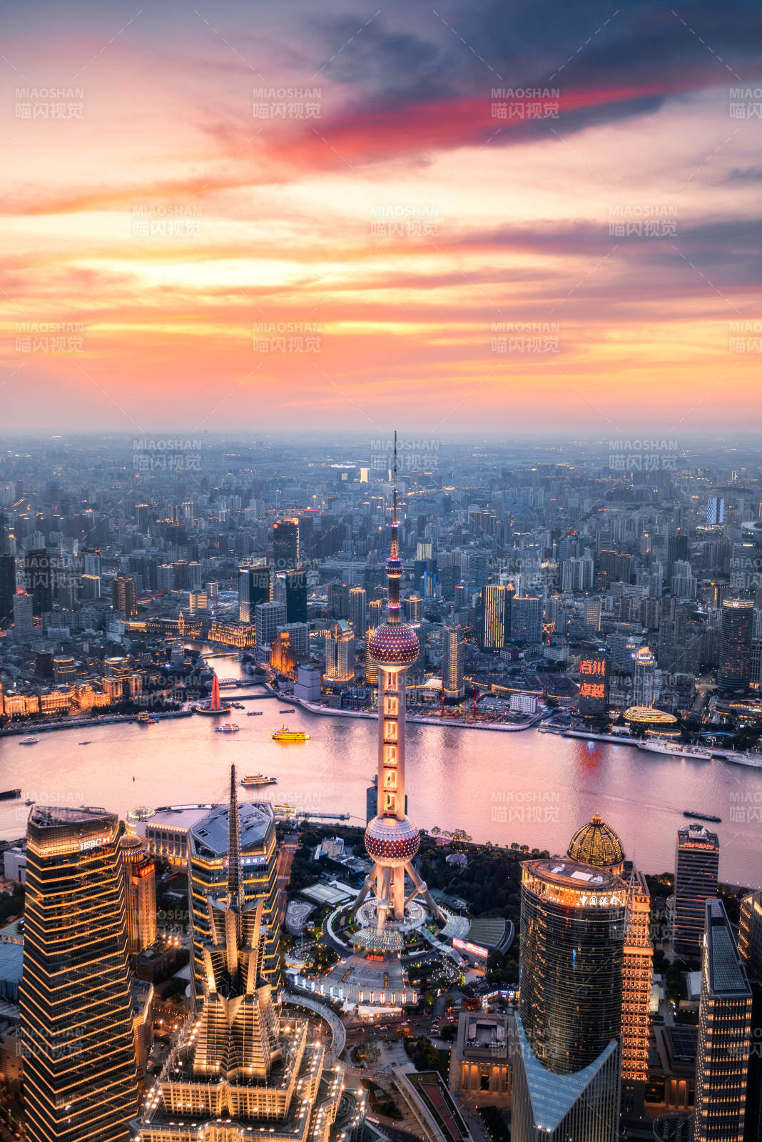 上海東方明珠塔夜景
