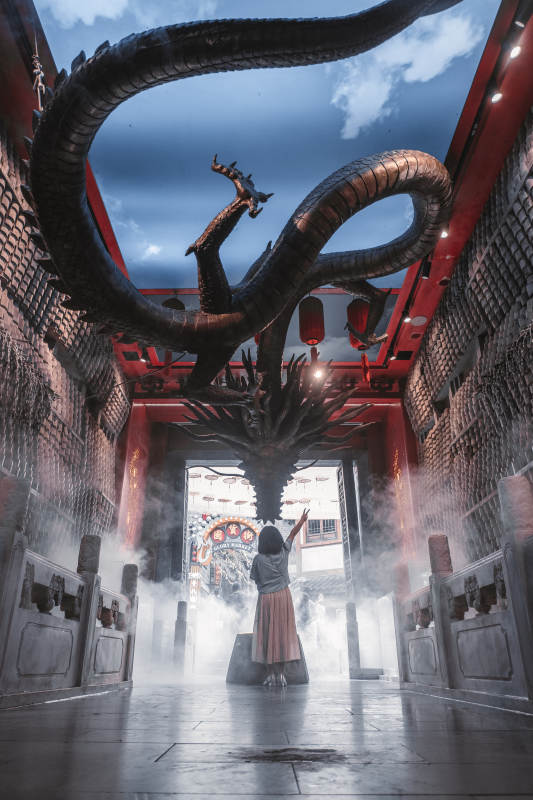 古廟龍影 神秘祈愿