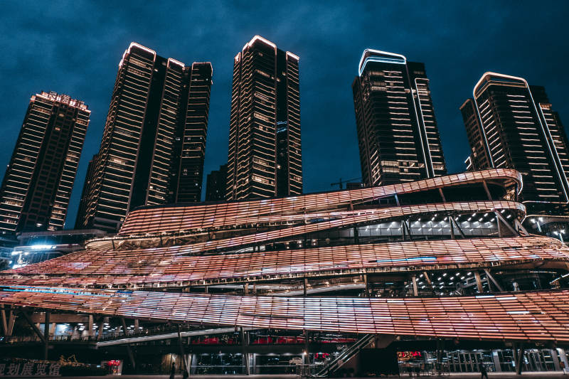 重慶市科技館夜景