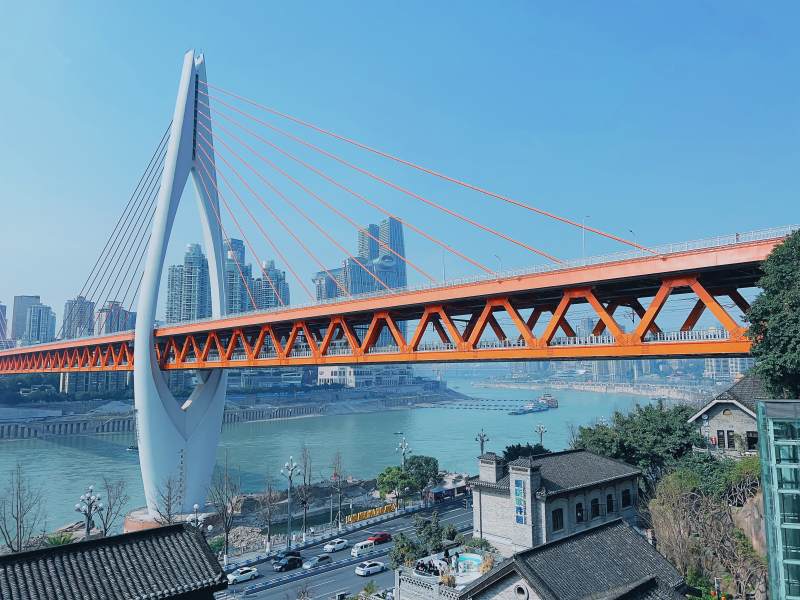 重慶長江大橋風光