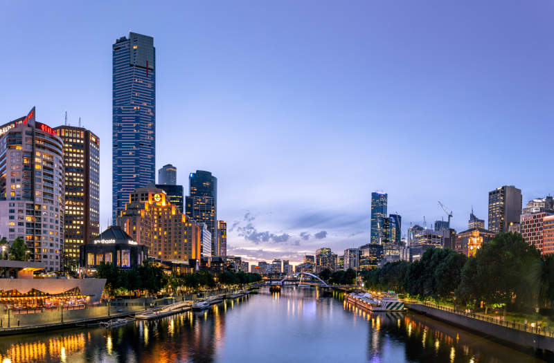 墨爾本夜景 城市之光