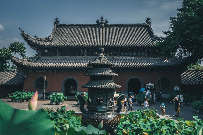 古寺蓮池 靜謐幽雅