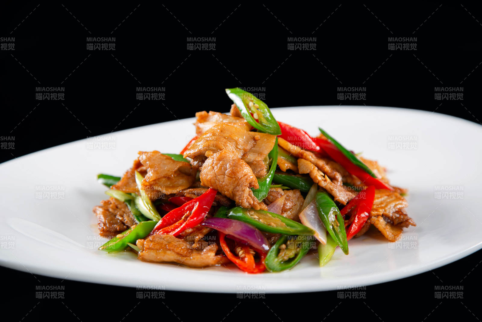 青椒炒肉片