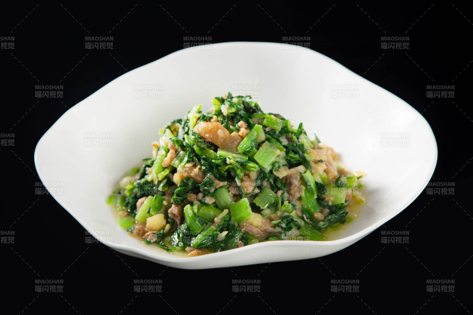 青菜炒肉末