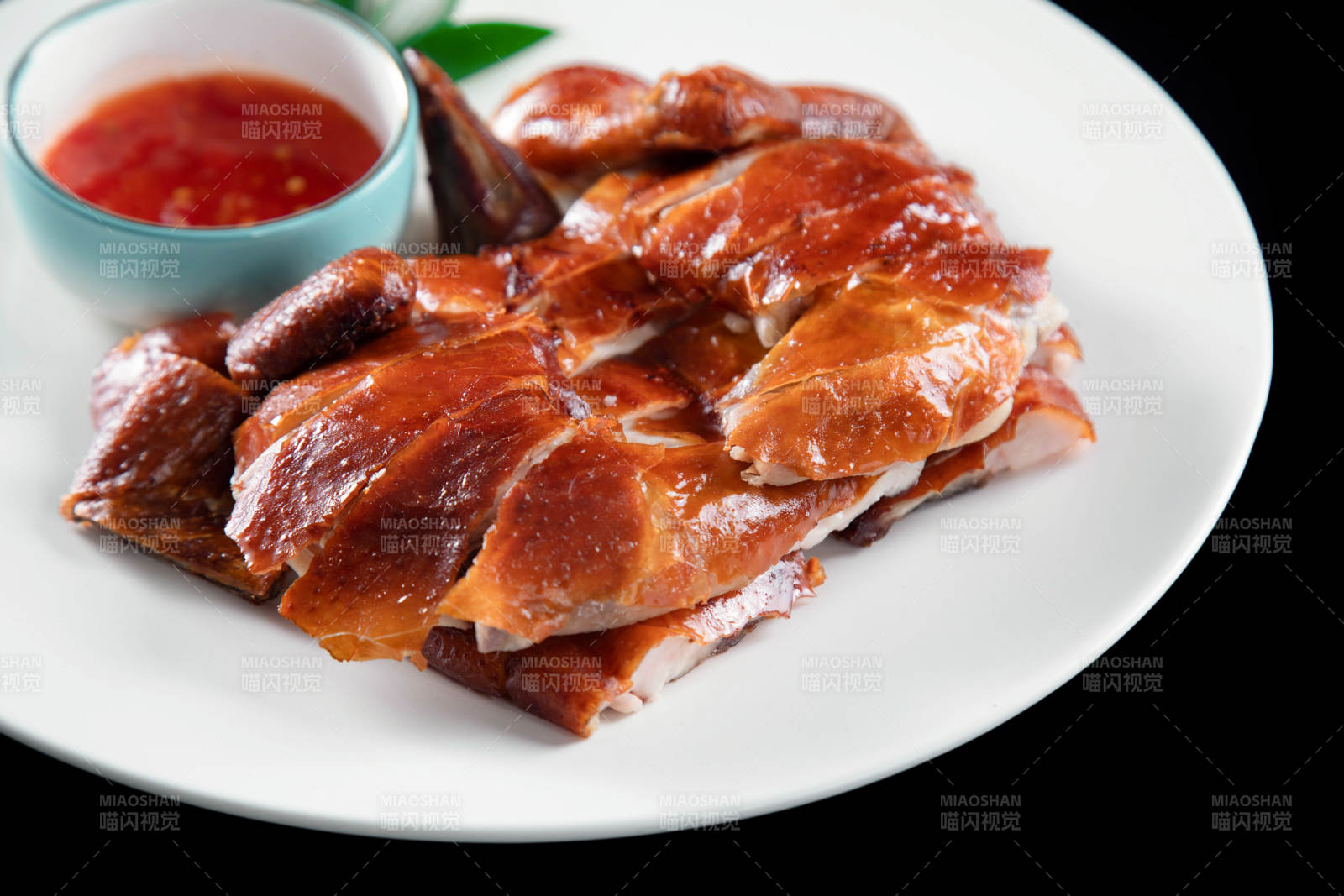 烤鴨配醬 美味佳肴