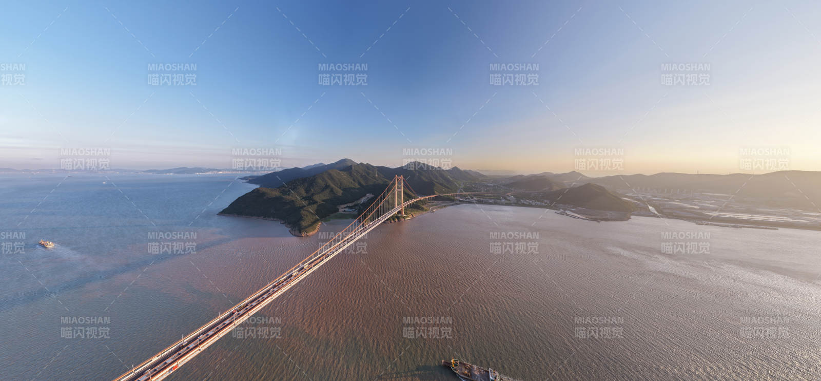 跨海大橋日落美景