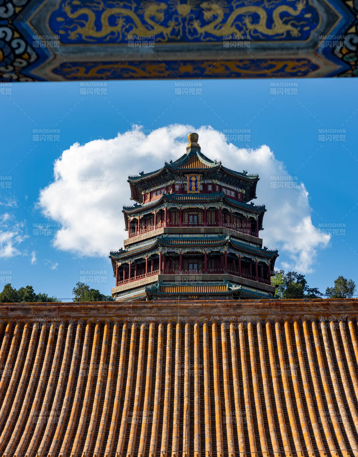 頤和園佛香閣塔樓