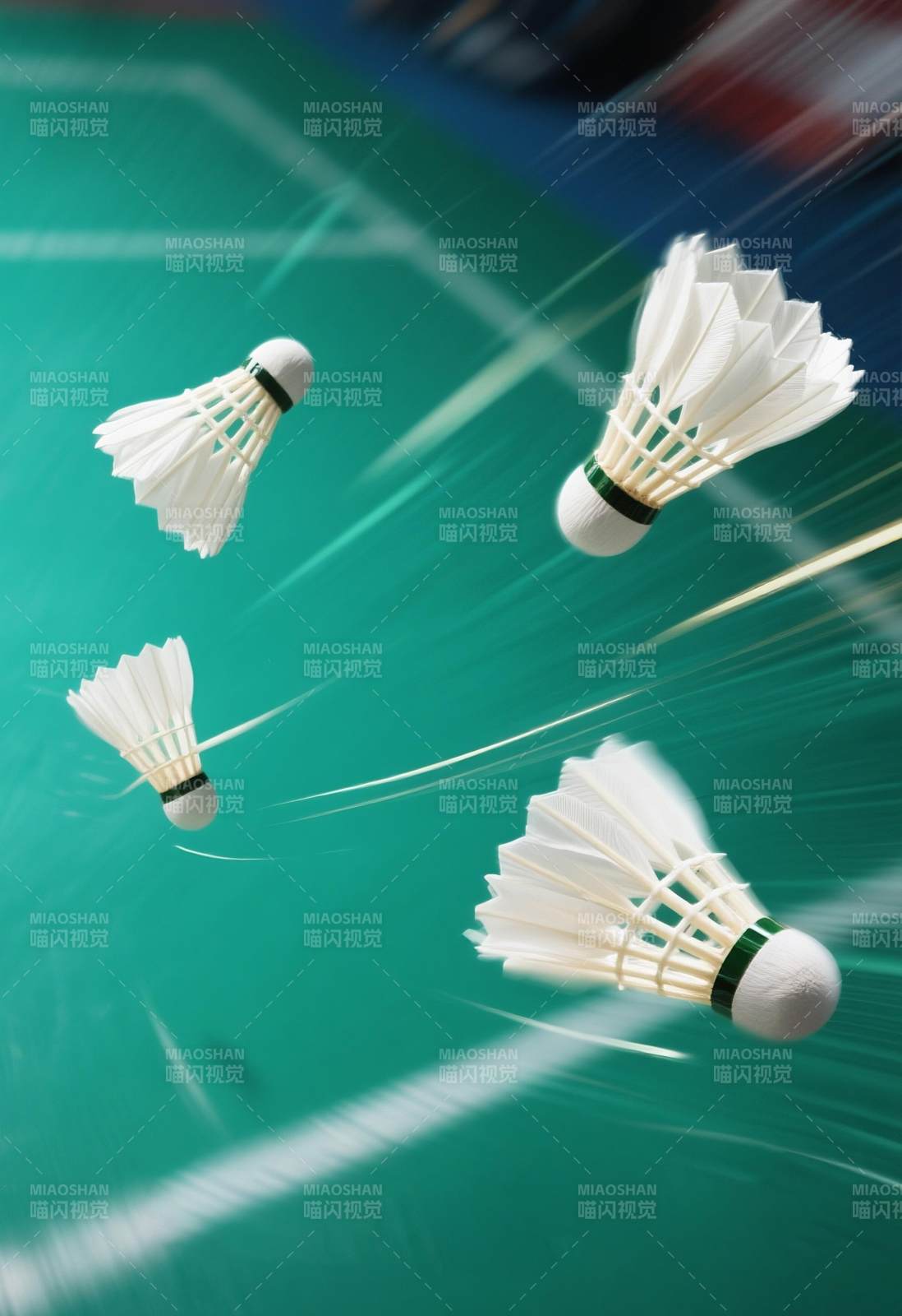 羽毛球飛行瞬間特寫