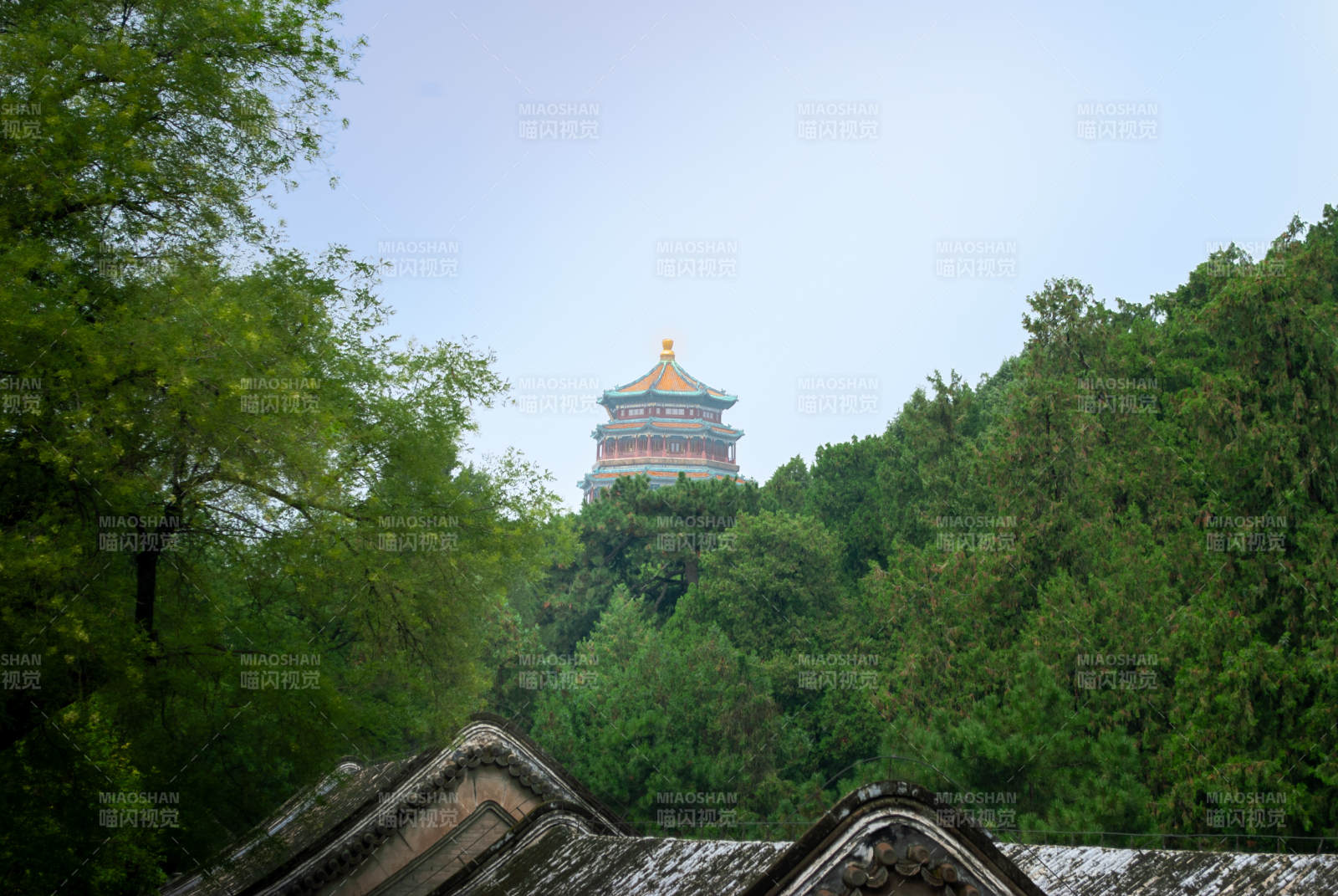 頤和園佛香閣遠(yuǎn)眺