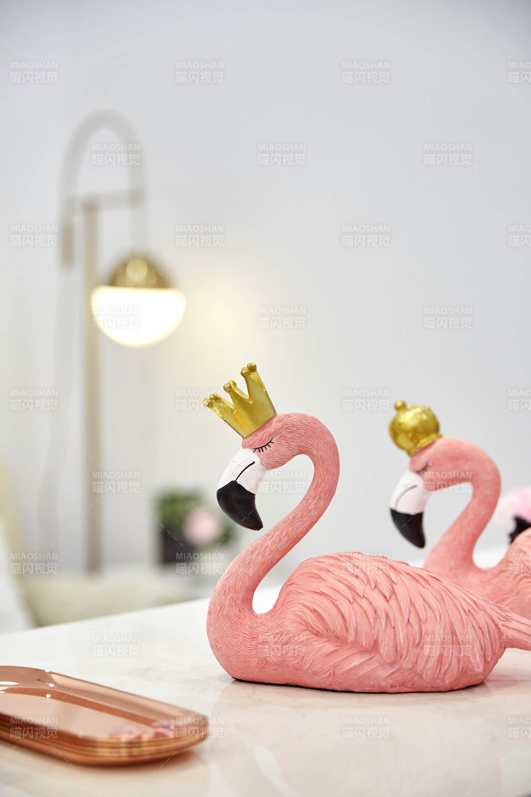 皇冠火烈鳥裝飾品