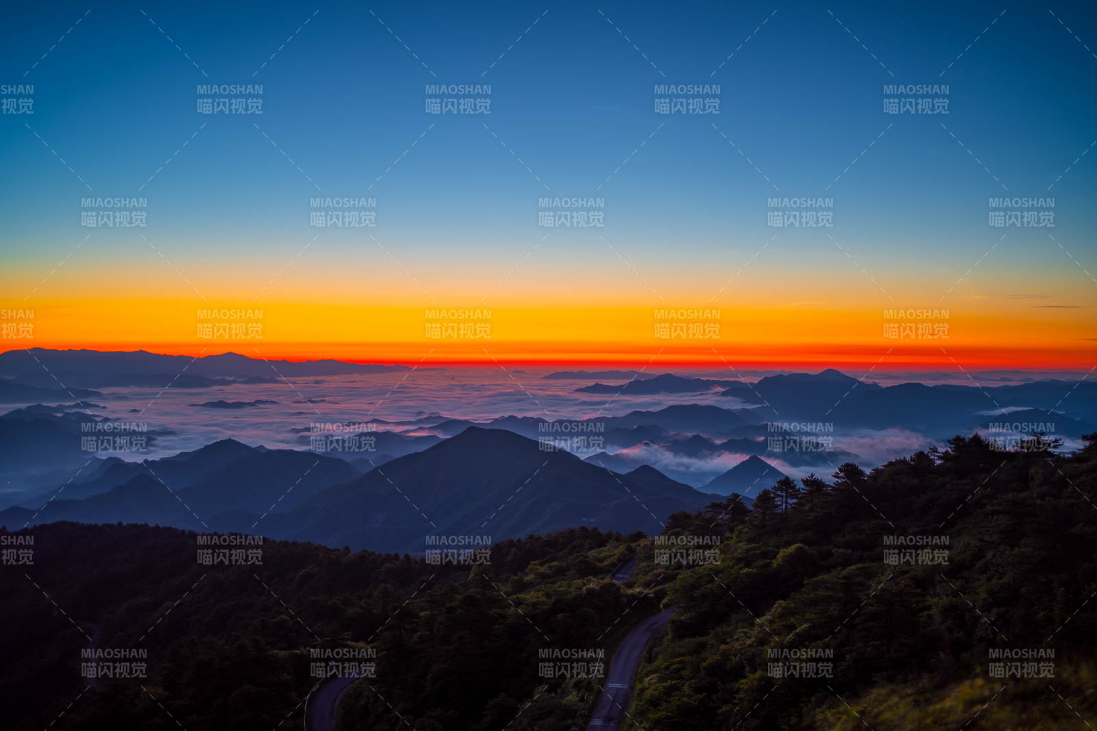 山間日出 云海繚繞--臨安牽牛崗